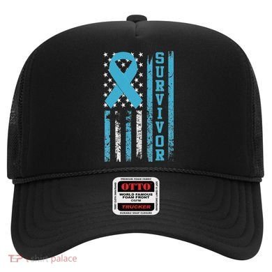 Prostate Cancer Survivor Bold Blue Ribbon Hat
