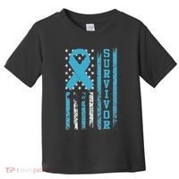 Prostate Cancer Survivor Bold Blue Ribbon Toddler T-Shirt thumb 0