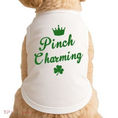 Pinch Charming St Patricks Day Doggie Tank