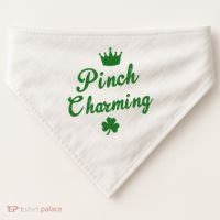 Pinch Charming St Patricks Day USA-Made Doggie Bandana thumb 0