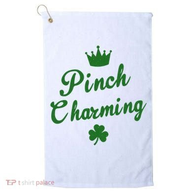 Pinch Charming St Patricks Day Golf Towel