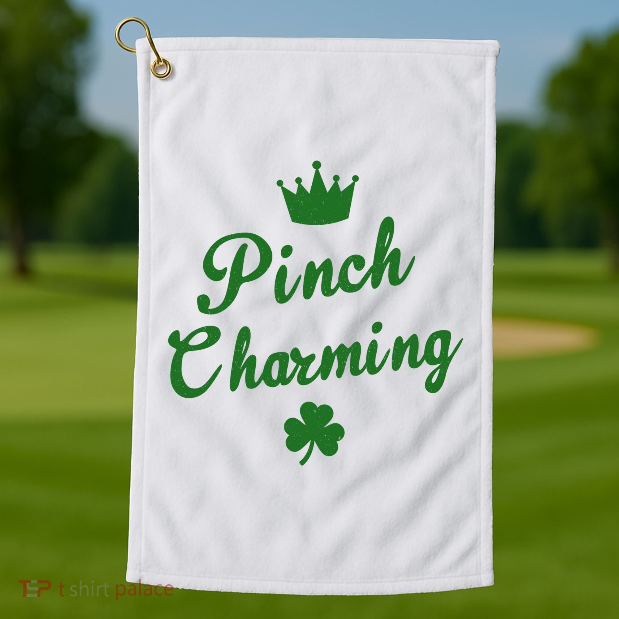 Pinch Charming St Patricks Day Golf Towel