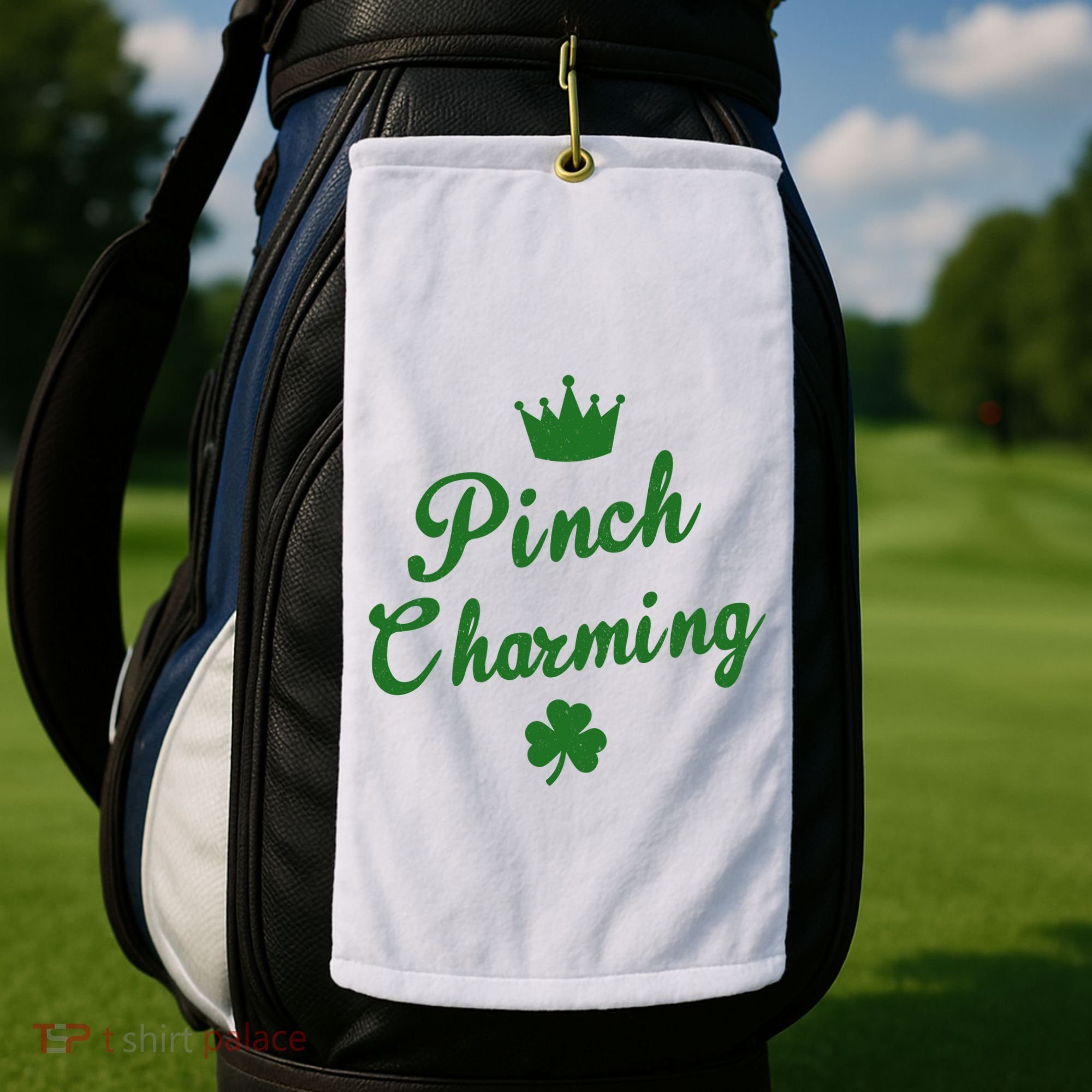 Pinch Charming St Patricks Day Golf Towel