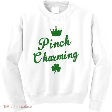 Pinch Charming St Patricks Day Kids Sweatshirt