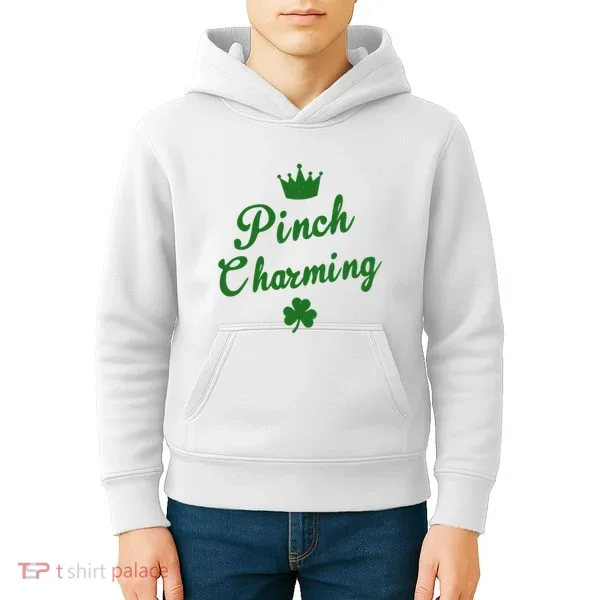 Pinch Charming St Patricks Day Kids Hoodie