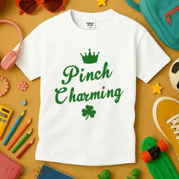 Pinch Charming St Patricks Day Kids T-Shirt