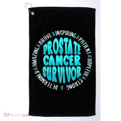 Prostate Cancer Survivor Cute Gift Golf Towel