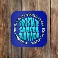Prostate Cancer Survivor Cute Gift Coaster thumb 0