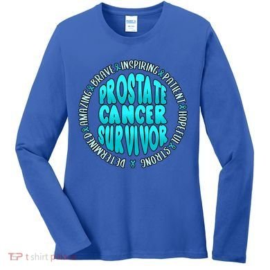 Prostate Cancer Survivor Cute Gift Women's Long Sleeve Shirt