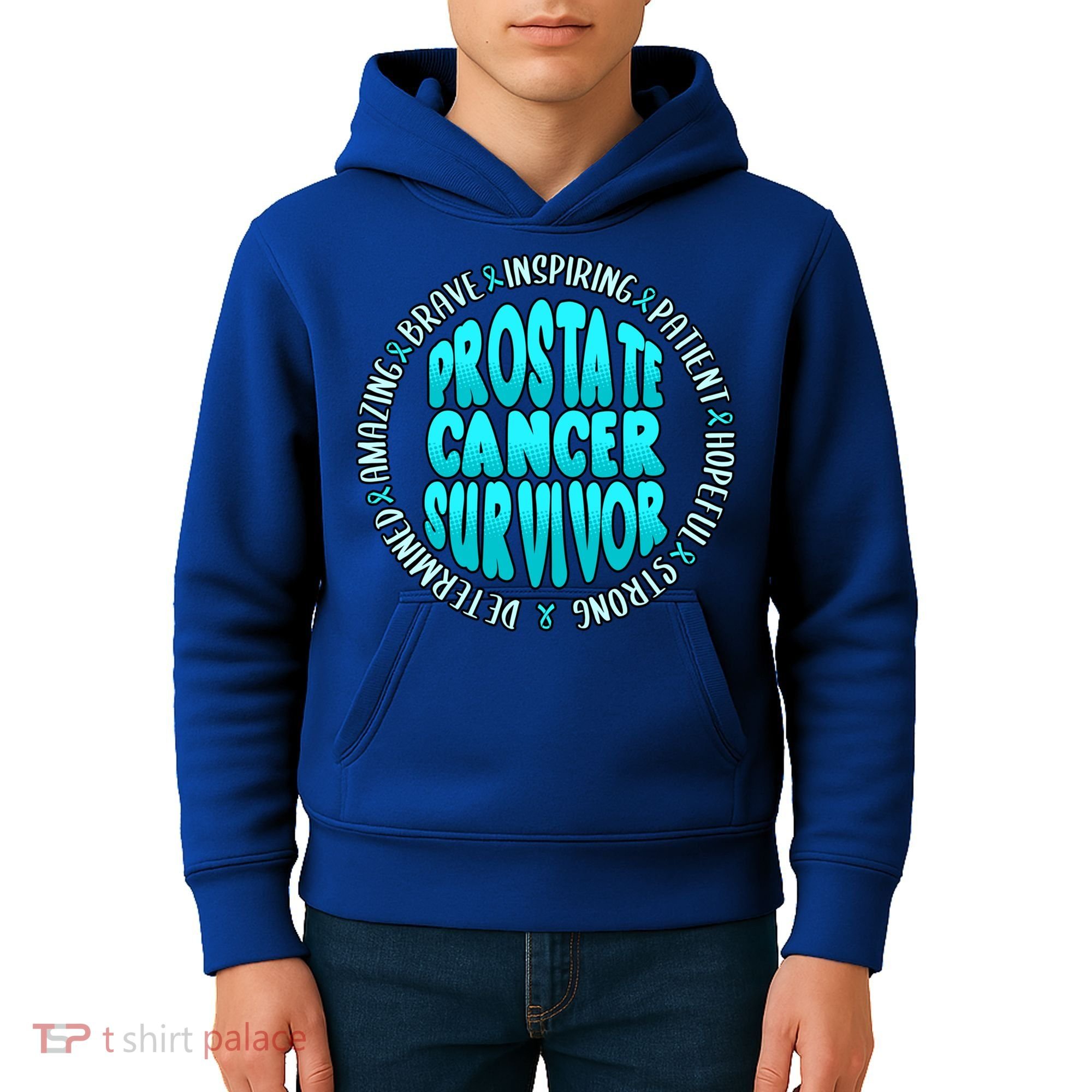 Prostate Cancer Survivor Cute Gift Kids Hoodie