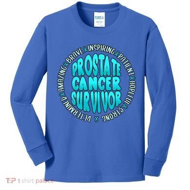 Prostate Cancer Survivor Cute Gift Kids Long Sleeve Shirt