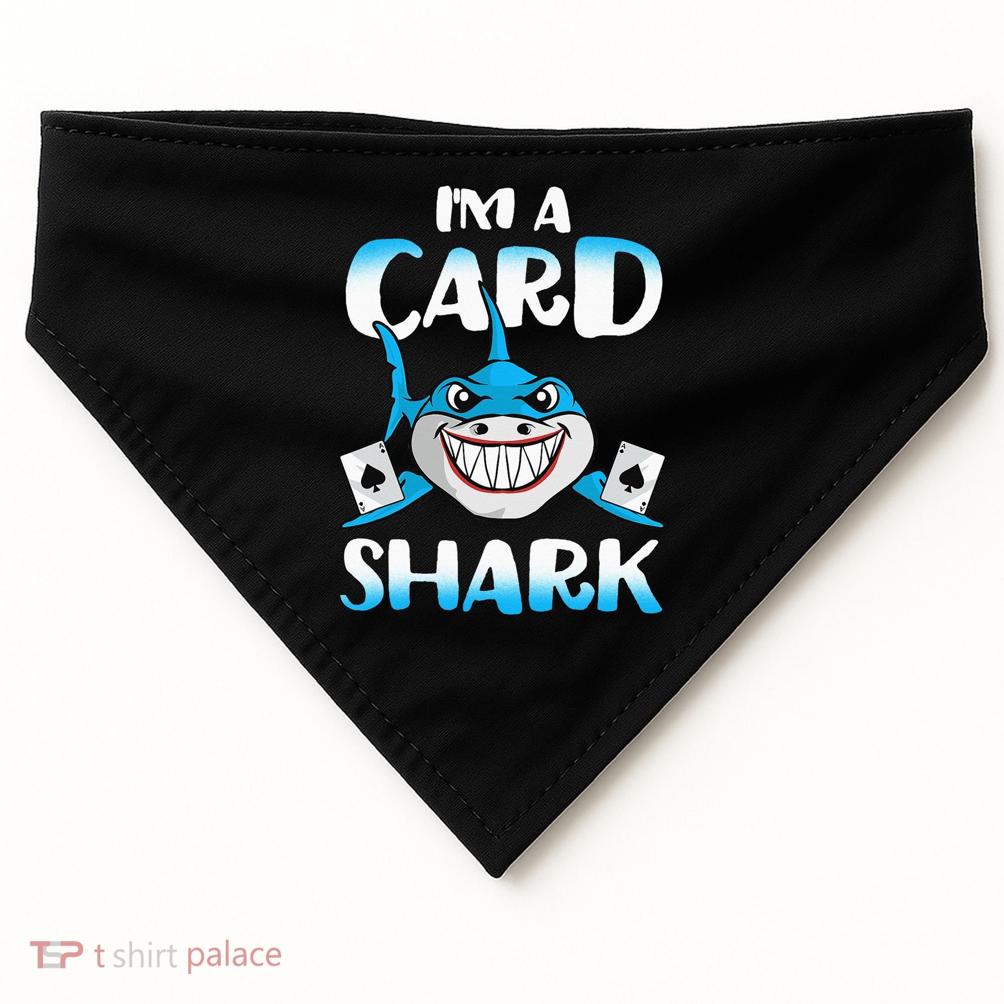 Poker Card Shark Casino Gamble Beach USA-Made Doggie Bandana