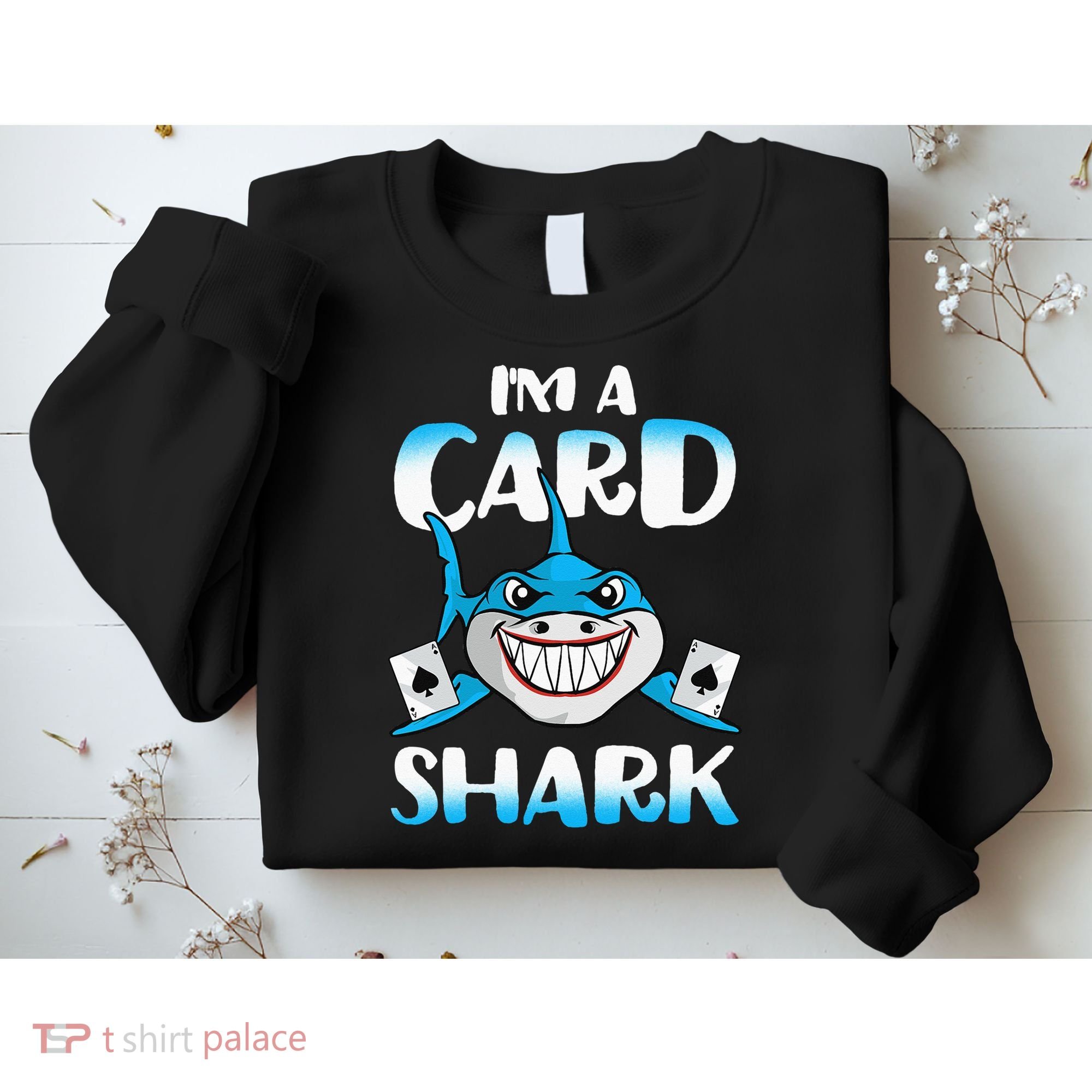Poker Card Shark Casino Gamble Beach Sweatshirt