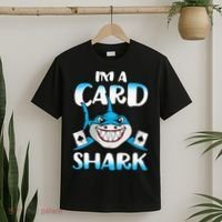 Poker Card Shark Casino Gamble Beach T-Shirt thumb 2