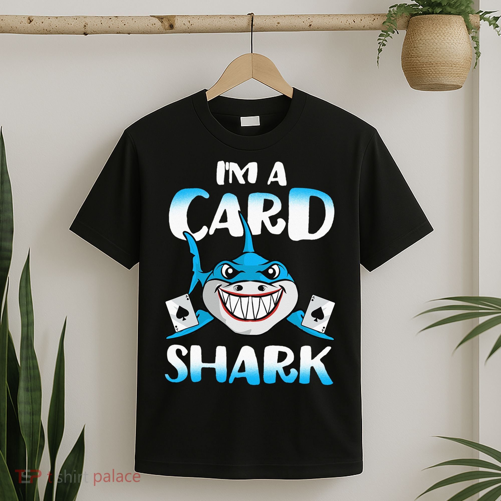 Poker Card Shark Casino Gamble Beach T-Shirt