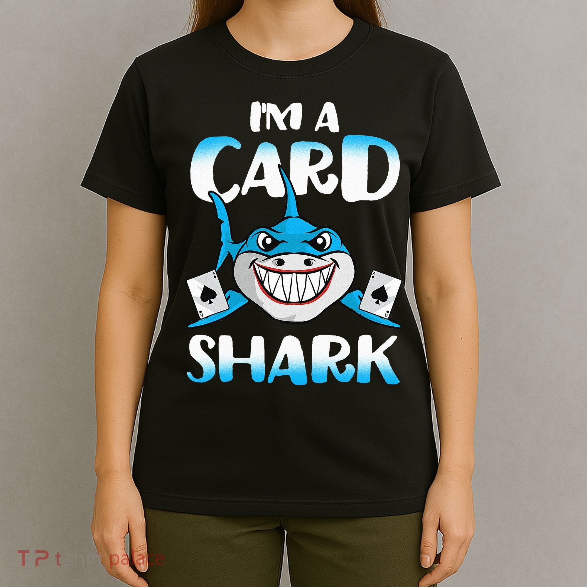 Poker Card Shark Casino Gamble Beach T-Shirt