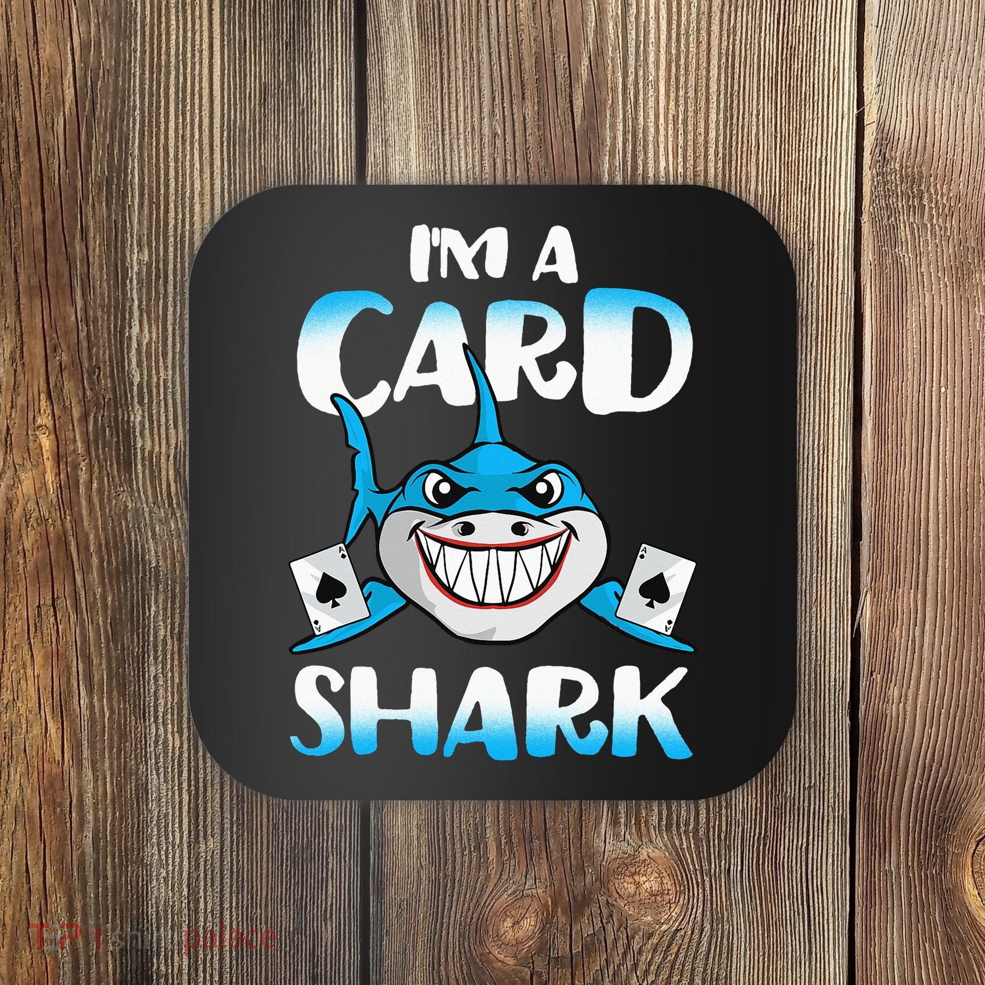 Poker Card Shark Casino Gamble Beach Coaster
