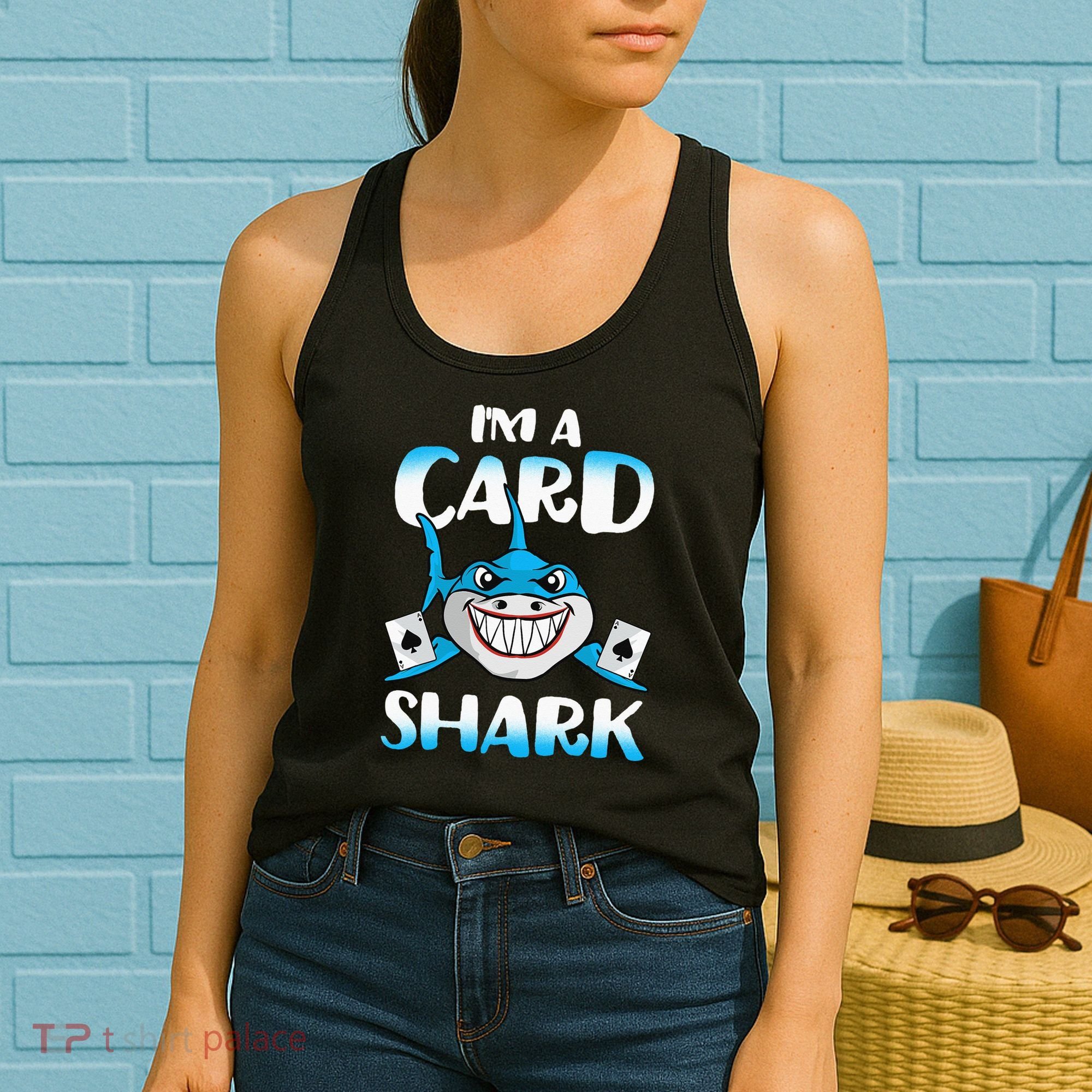 Poker Card Shark Casino Gamble Beach Women's Tank Top
