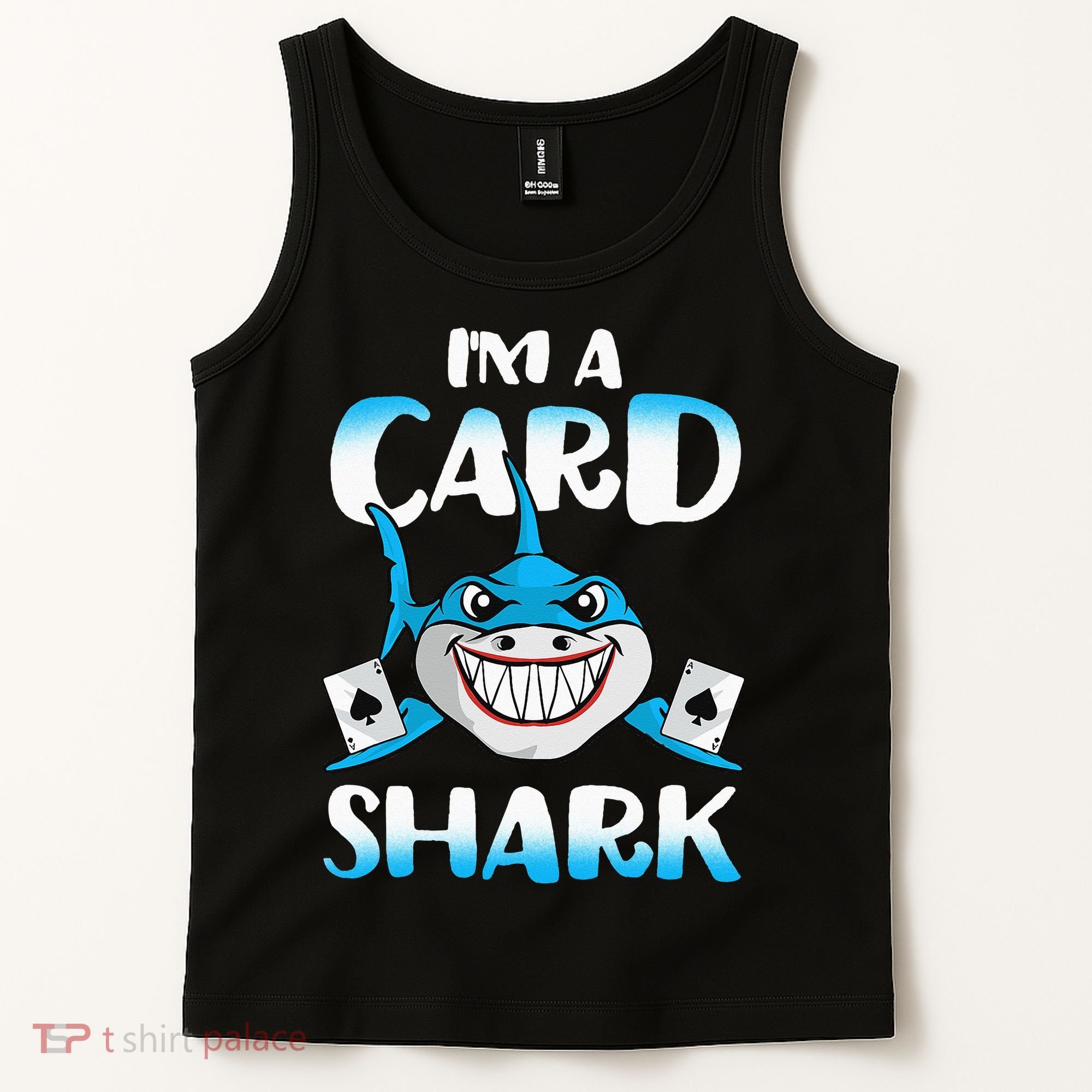 Poker Card Shark Casino Gamble Beach Tank Top