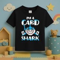 Poker Card Shark Casino Gamble Beach Toddler T-Shirt thumb 3