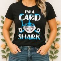 Poker Card Shark Casino Gamble Beach Women's T-Shirt thumb 2