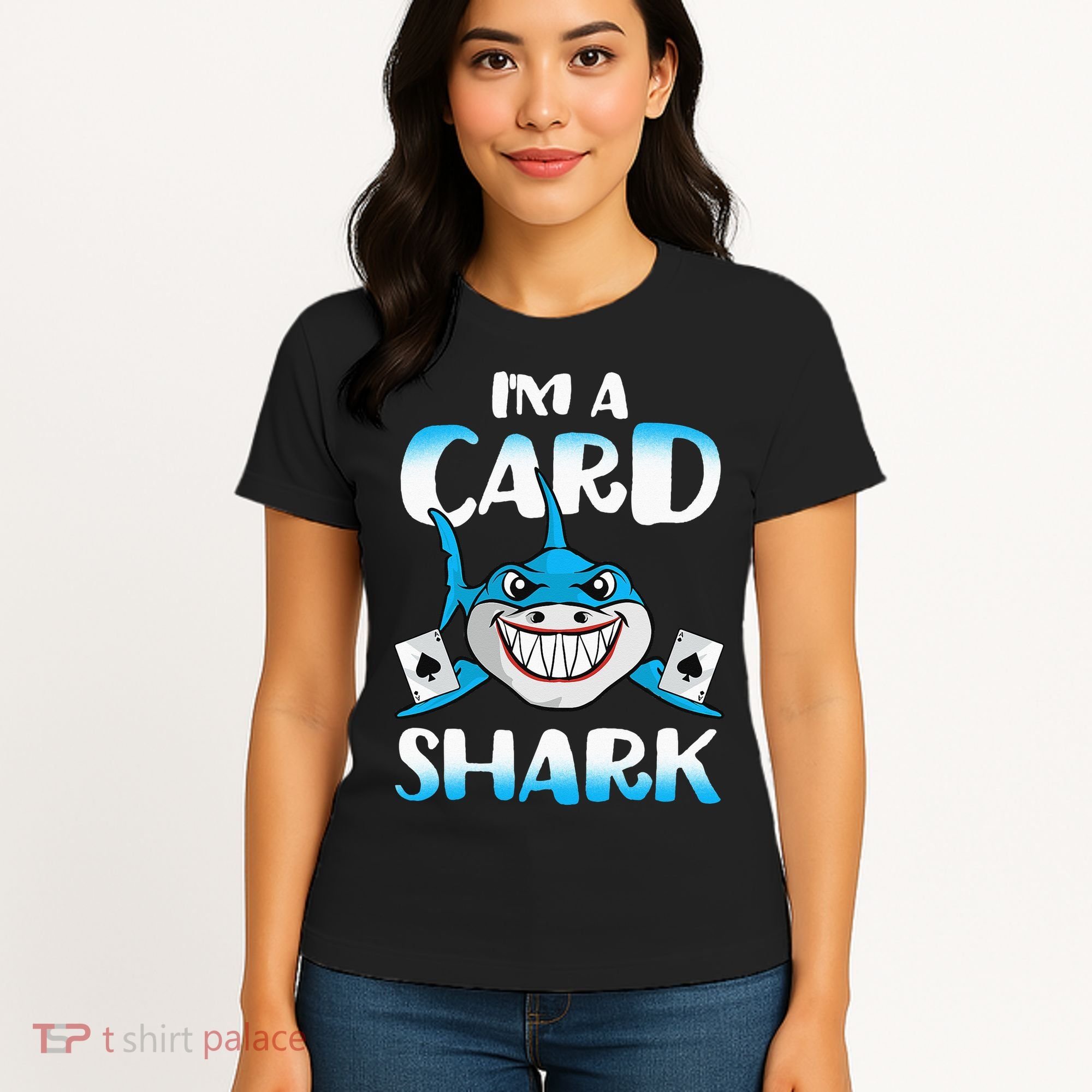 Poker Card Shark Casino Gamble Beach Women's T-Shirt