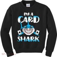 Poker Card Shark Casino Gamble Beach Kids Sweatshirt thumb 0
