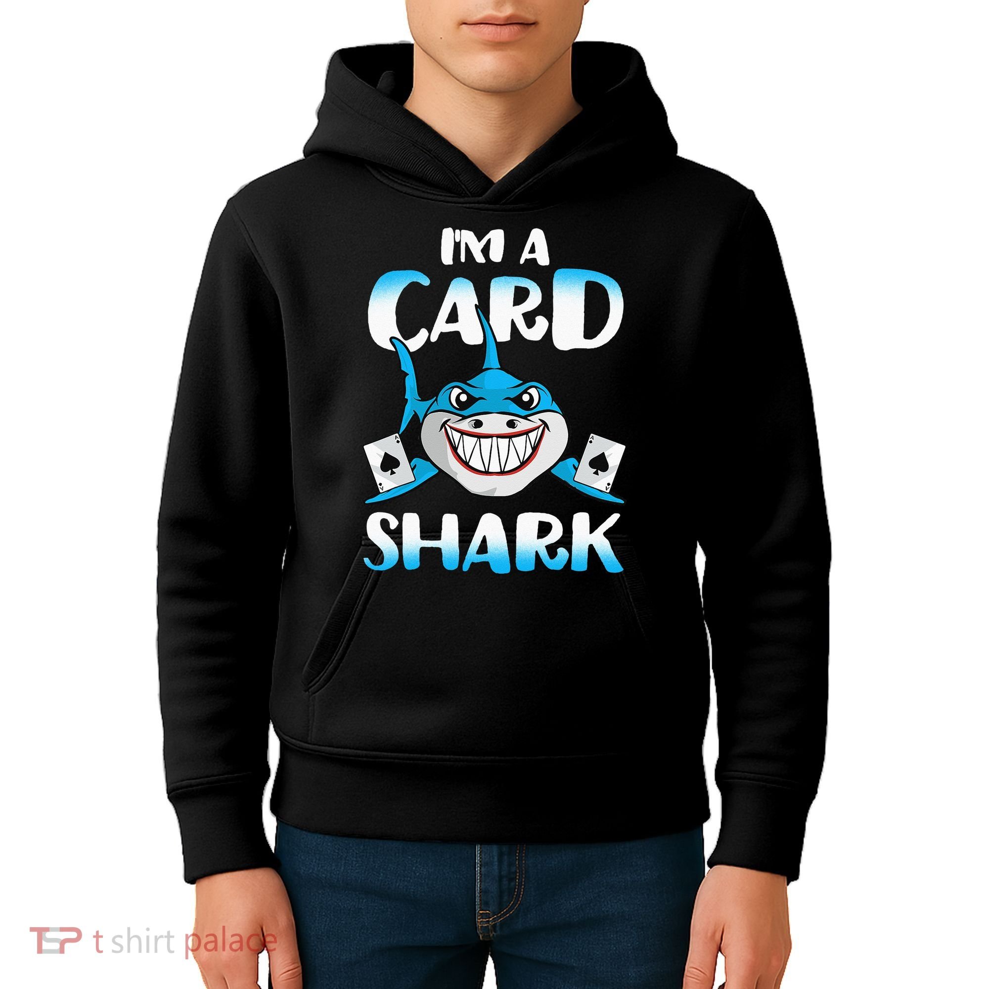 Poker Card Shark Casino Gamble Beach Kids Hoodie