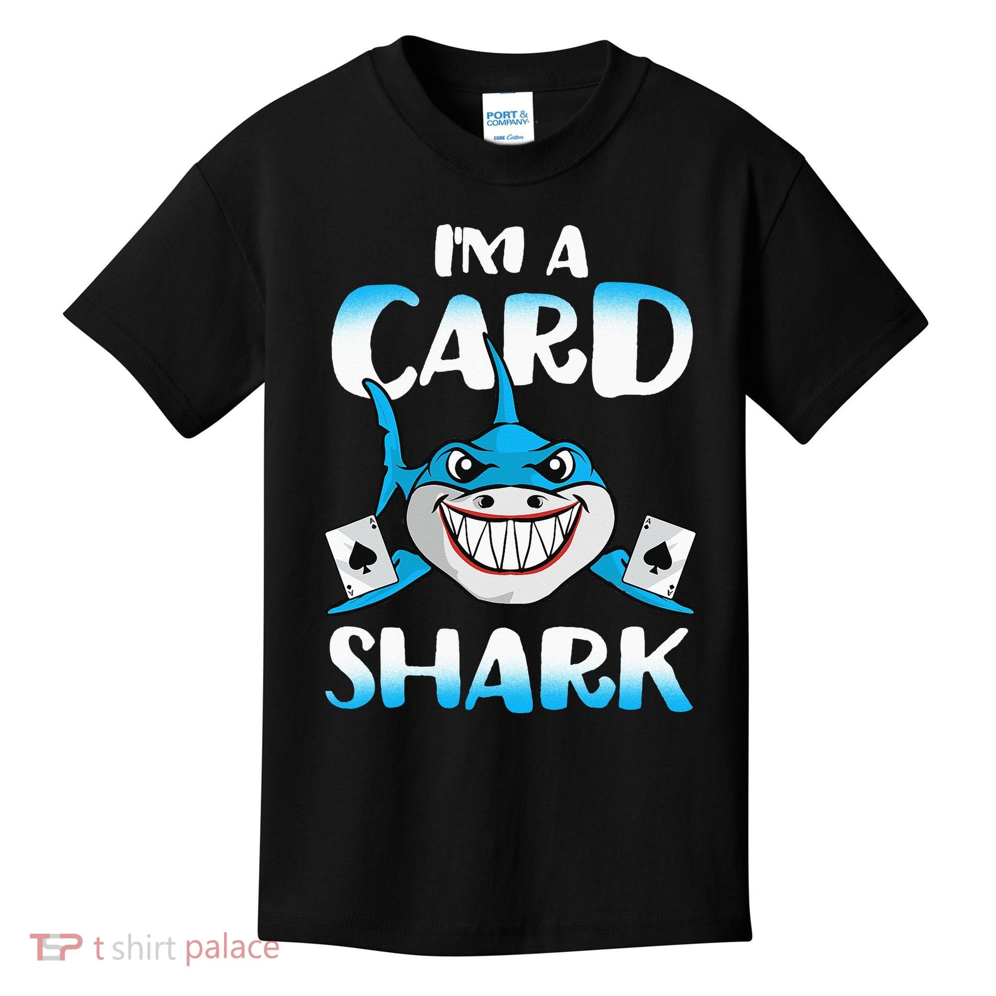 Poker Card Shark Casino Gamble Beach Kids T-Shirt