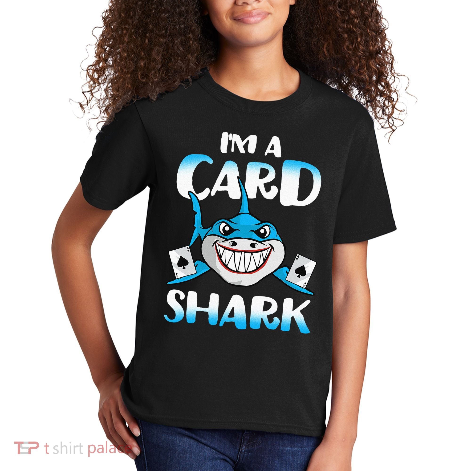 Poker Card Shark Casino Gamble Beach Kids T-Shirt