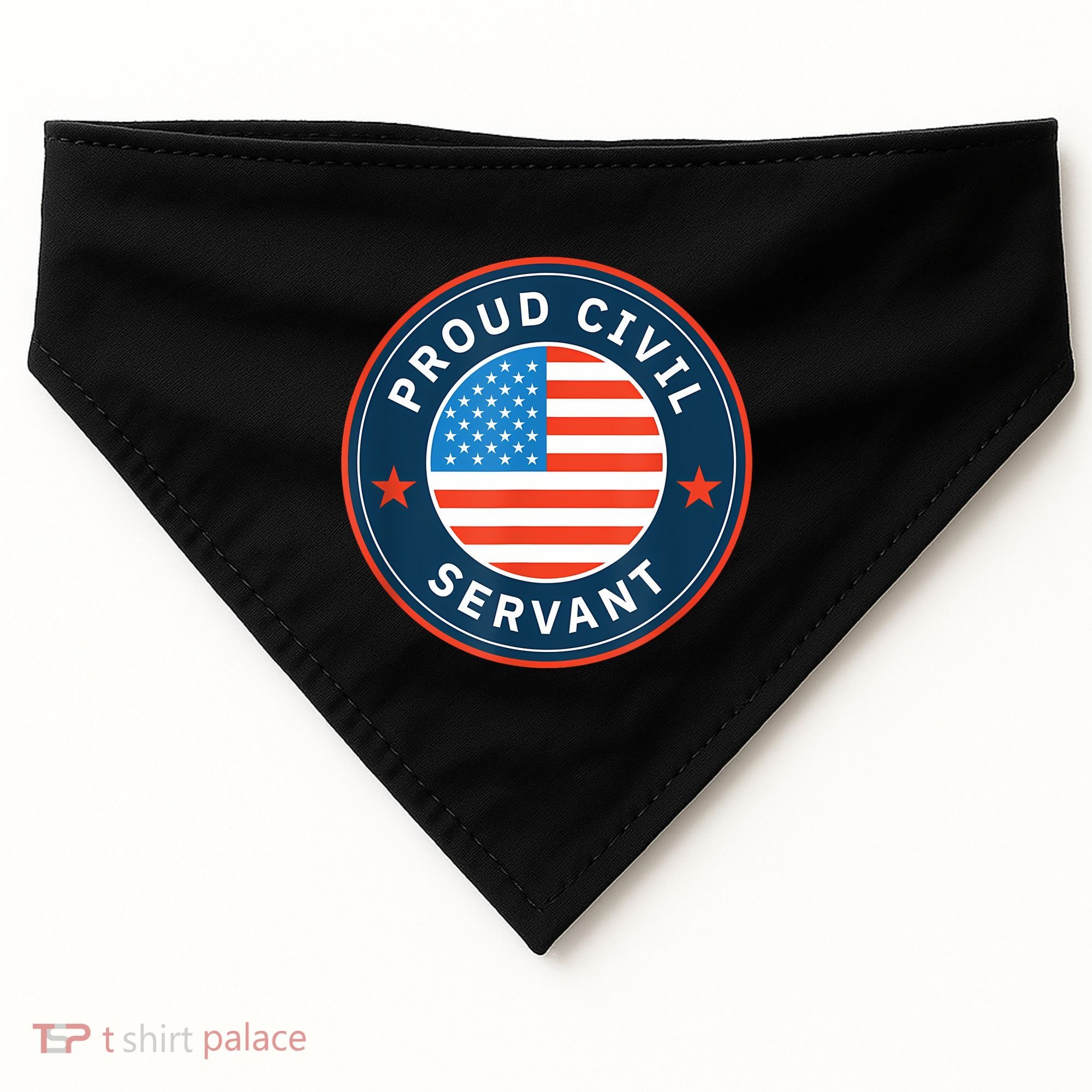 Proud Civil Servant Support Federal Workers USA-Made Doggie Bandana