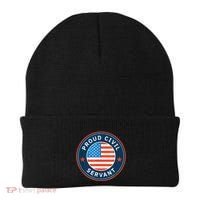 Proud Civil Servant Support Federal Workers Beanie thumb 0