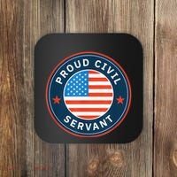 Proud Civil Servant Support Federal Workers Coaster thumb 0