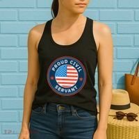 Proud Civil Servant Support Federal Workers Women's Tank Top thumb 2