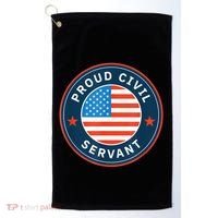 Proud Civil Servant Support Federal Workers Golf Towel thumb 0