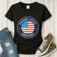 Proud Civil Servant Support Federal Workers Women's T-Shirt thumb 3