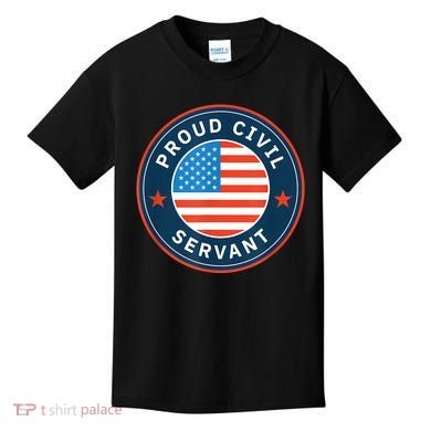 Proud Civil Servant Support Federal Workers Kids T-Shirt