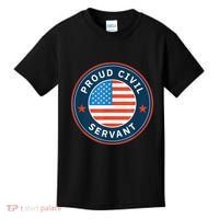 Proud Civil Servant Support Federal Workers Kids T-Shirt thumb 0