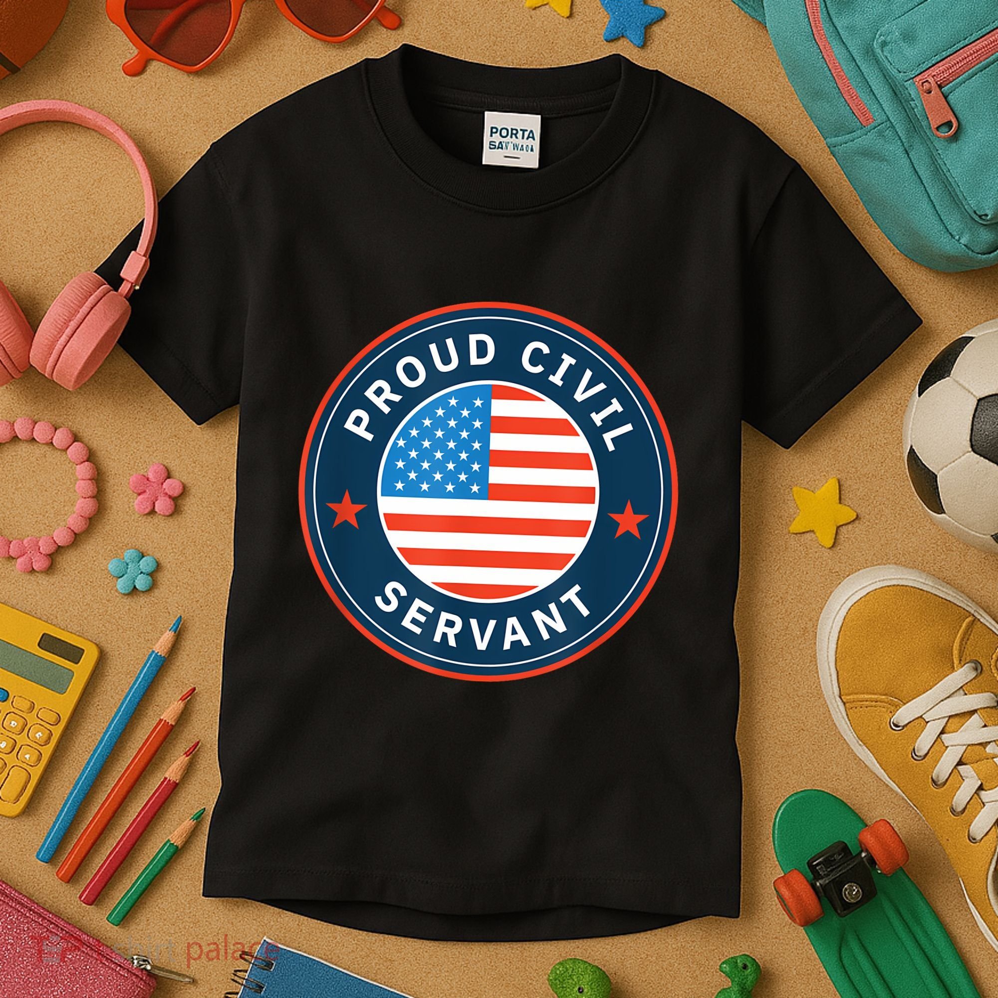 Proud Civil Servant Support Federal Workers Kids T-Shirt