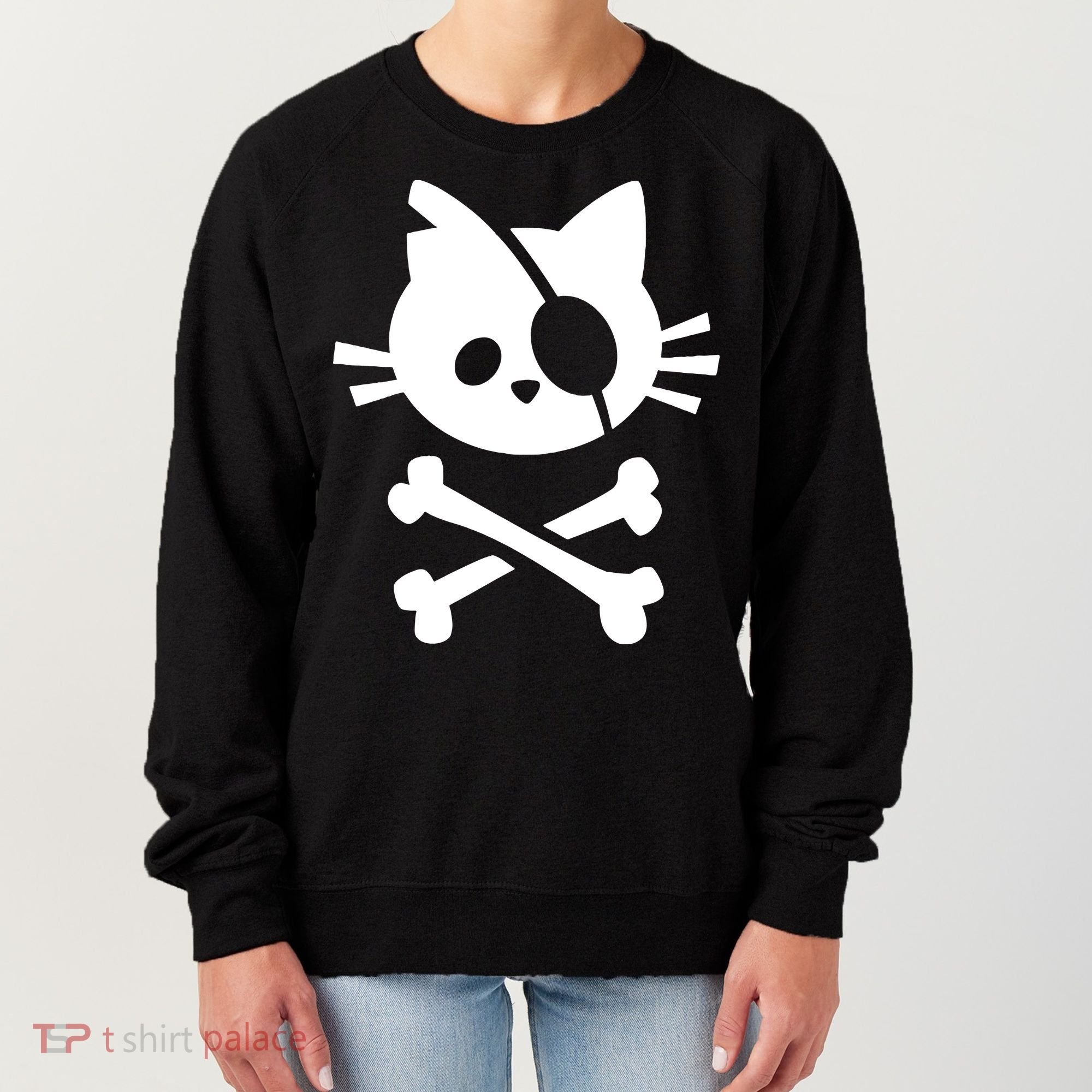Pirate Cat Skull Cat Women's Sweatshirt