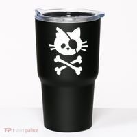 Pirate Cat Skull Cat Tumbler thumb 0