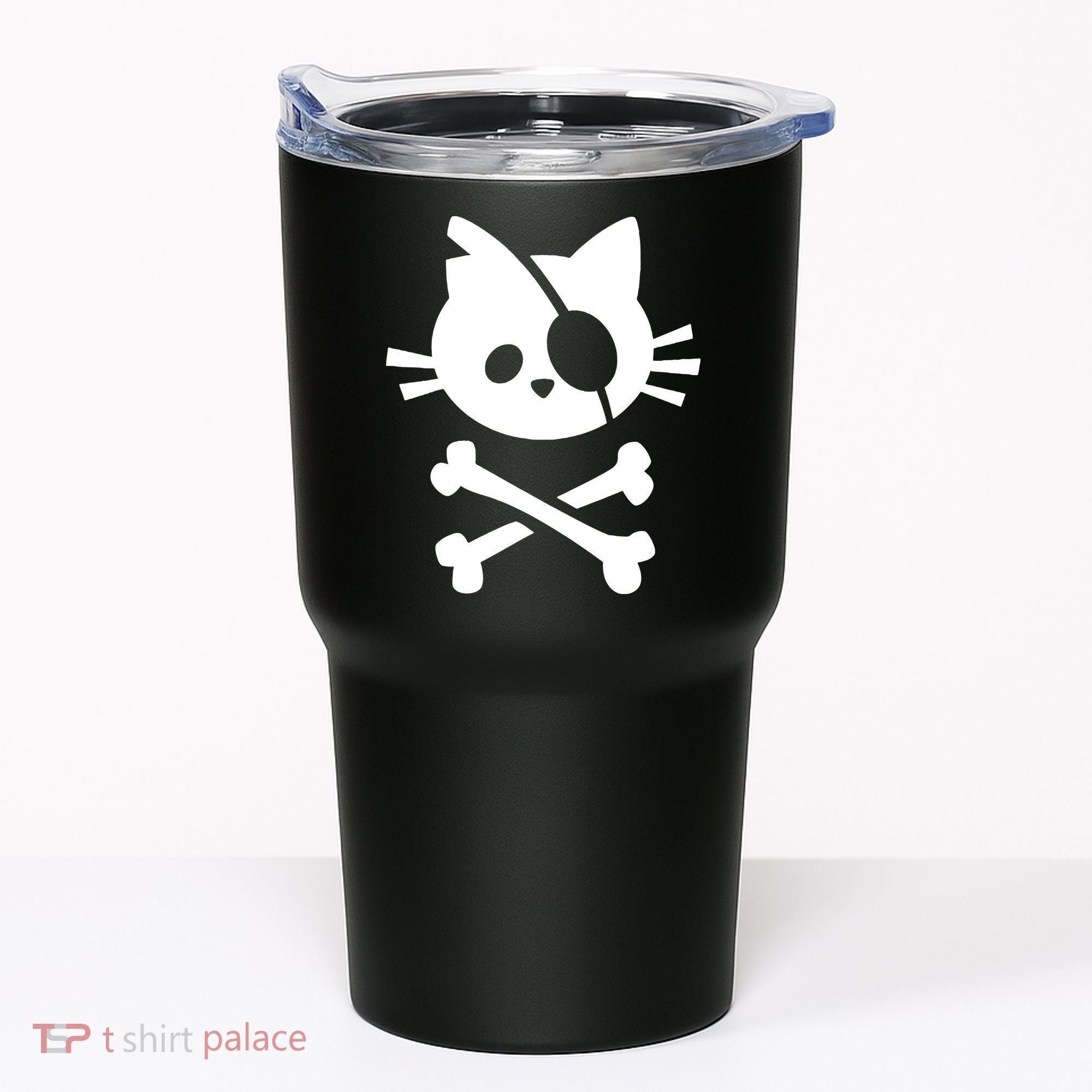 Pirate Cat Skull Cat Tumbler
