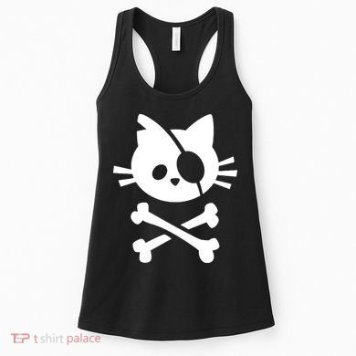 Pirate Cat Skull Cat Women's Tank Top