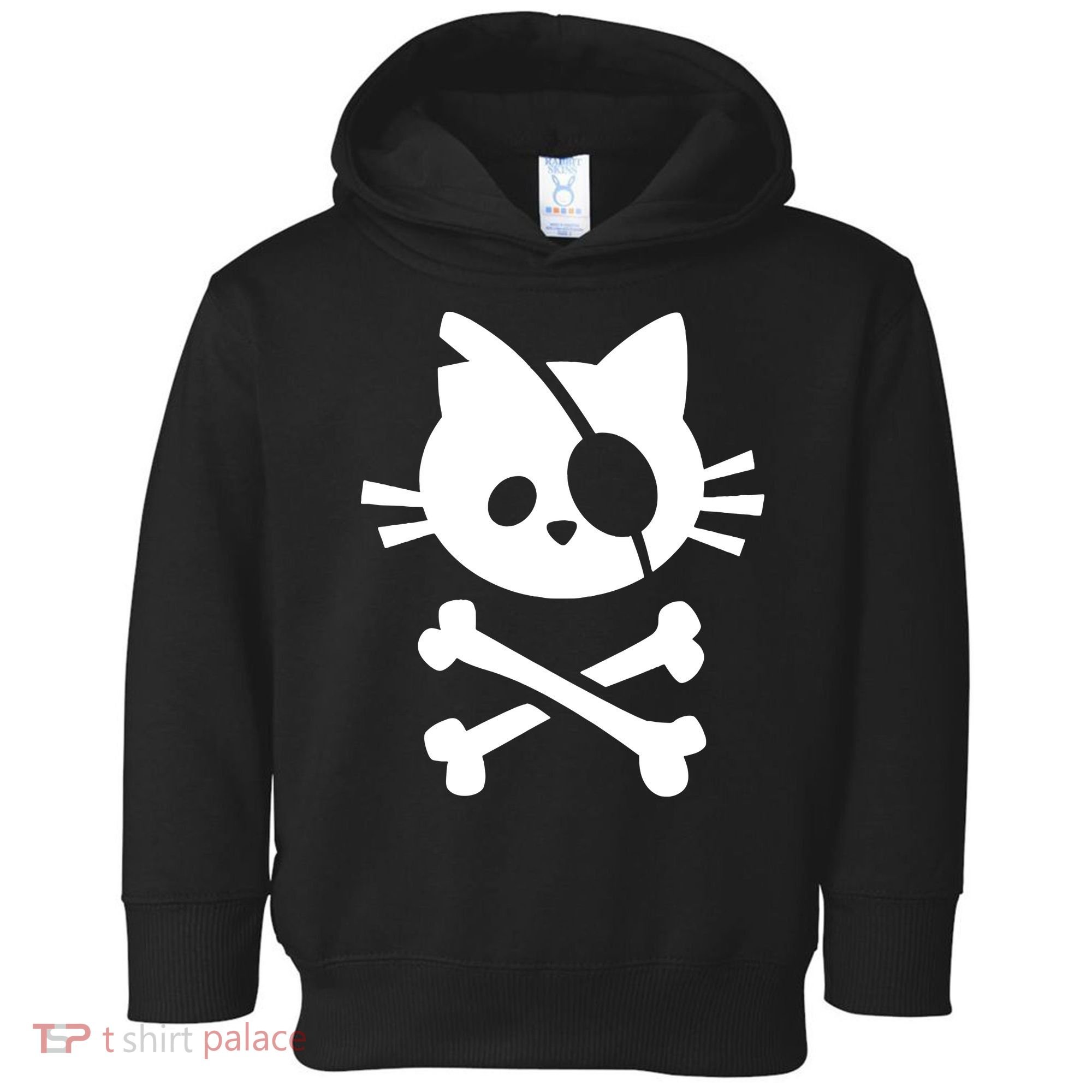 Pirate Cat Skull Cat Toddler Hoodie