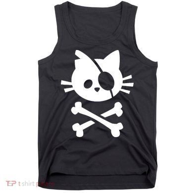 Pirate Cat Skull Cat Tank Top