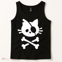 Pirate Cat Skull Cat Tank Top thumb 2