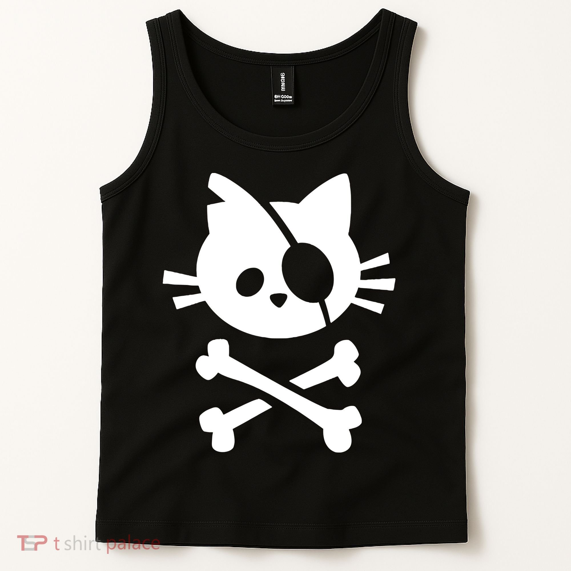 Pirate Cat Skull Cat Tank Top