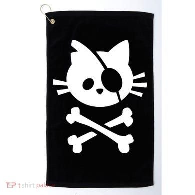 Pirate Cat Skull Cat Golf Towel