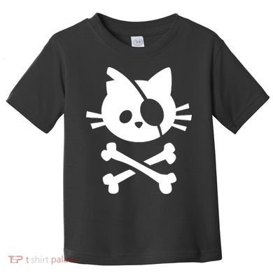 Pirate Cat Skull Cat Toddler T-Shirt