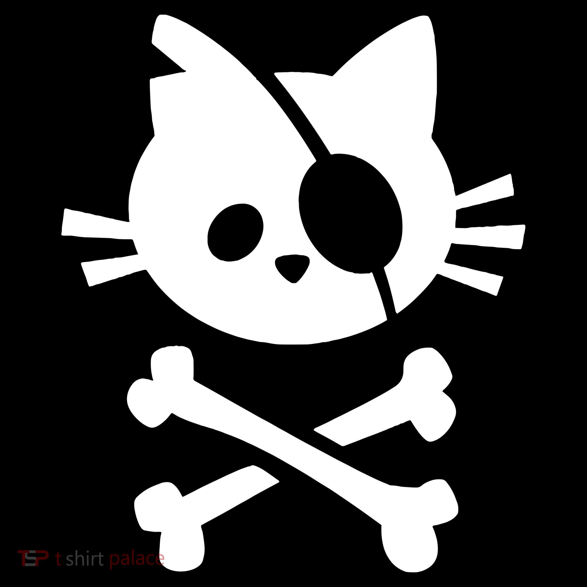 Pirate Cat Skull Cat Women's Long Sleeve Shirt